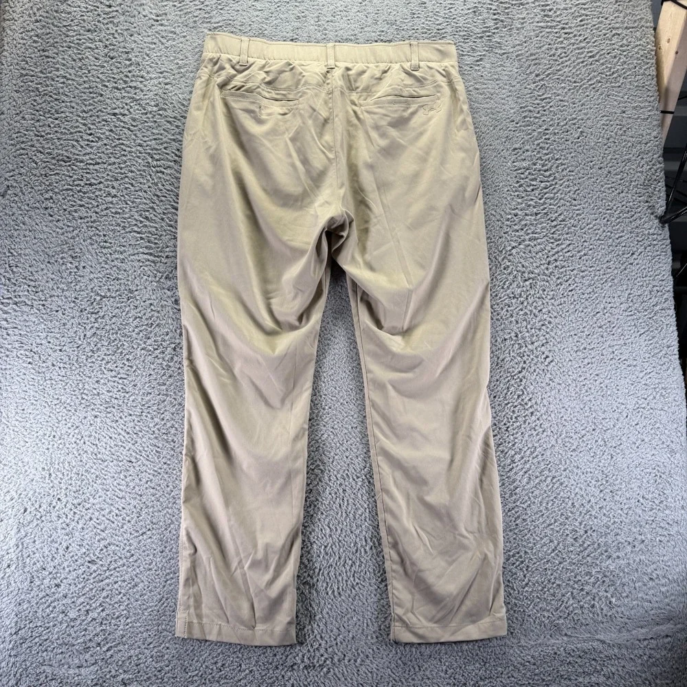 Under Armour Showdown Pant Mens 38x32 Beige Golf Straight Leg Sports Performance